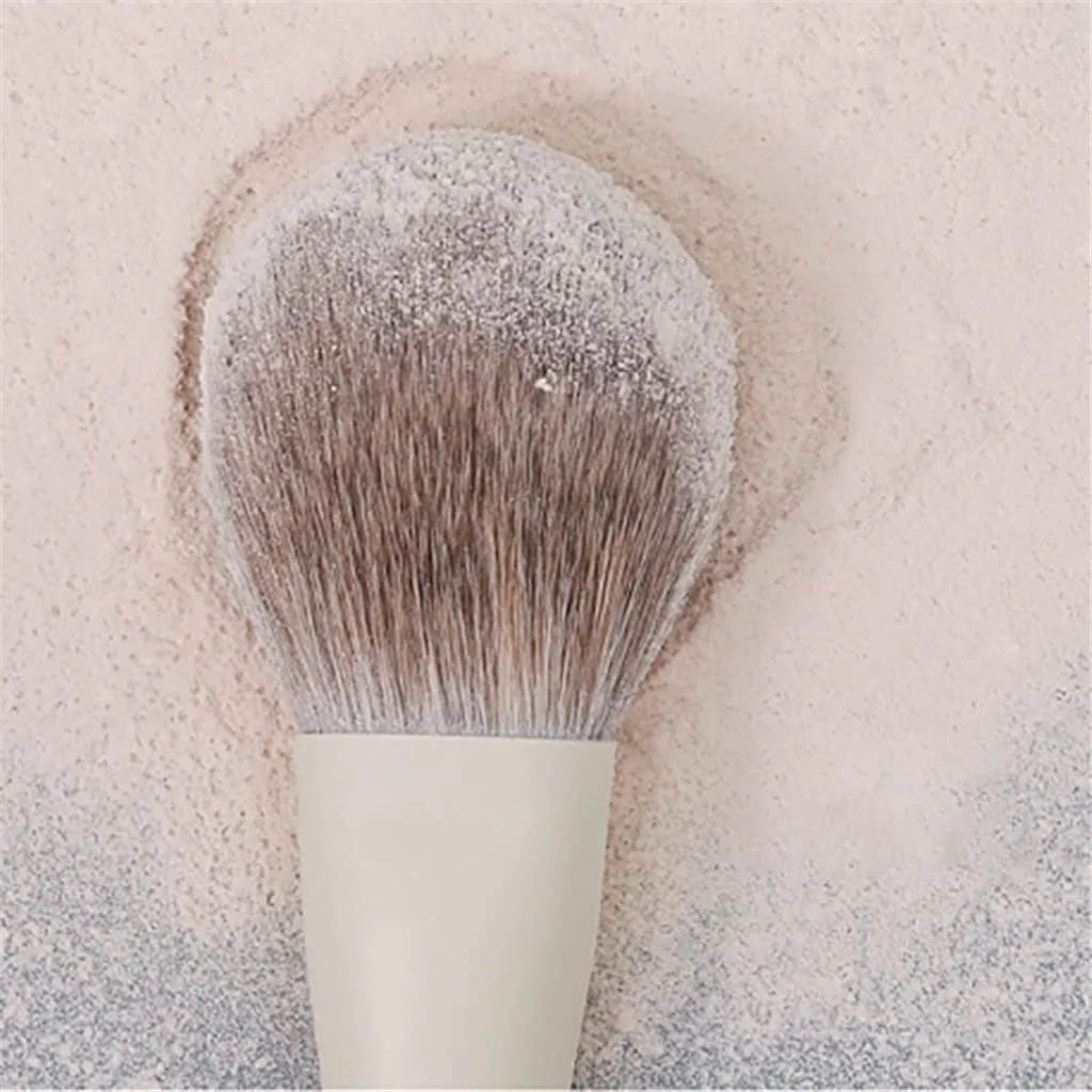 10 Soft White Loose Powder Makeup Brush Set Foundation Powder Eye Shadow Eyebrow Highlight Beauty Tool
