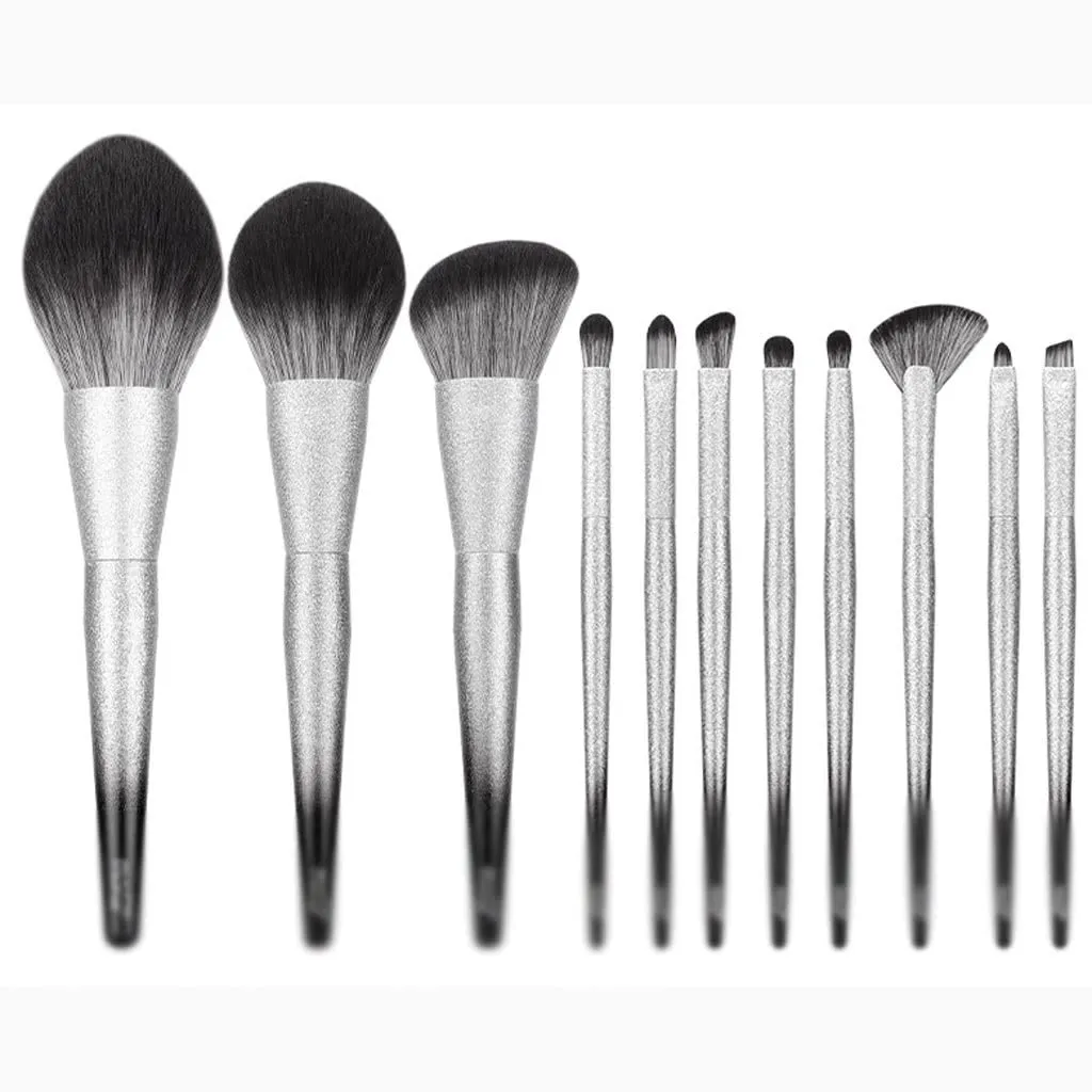 11 Brushes Set Complete Eyeshadow Brushes Loose Powder Brushes Makeup Tools