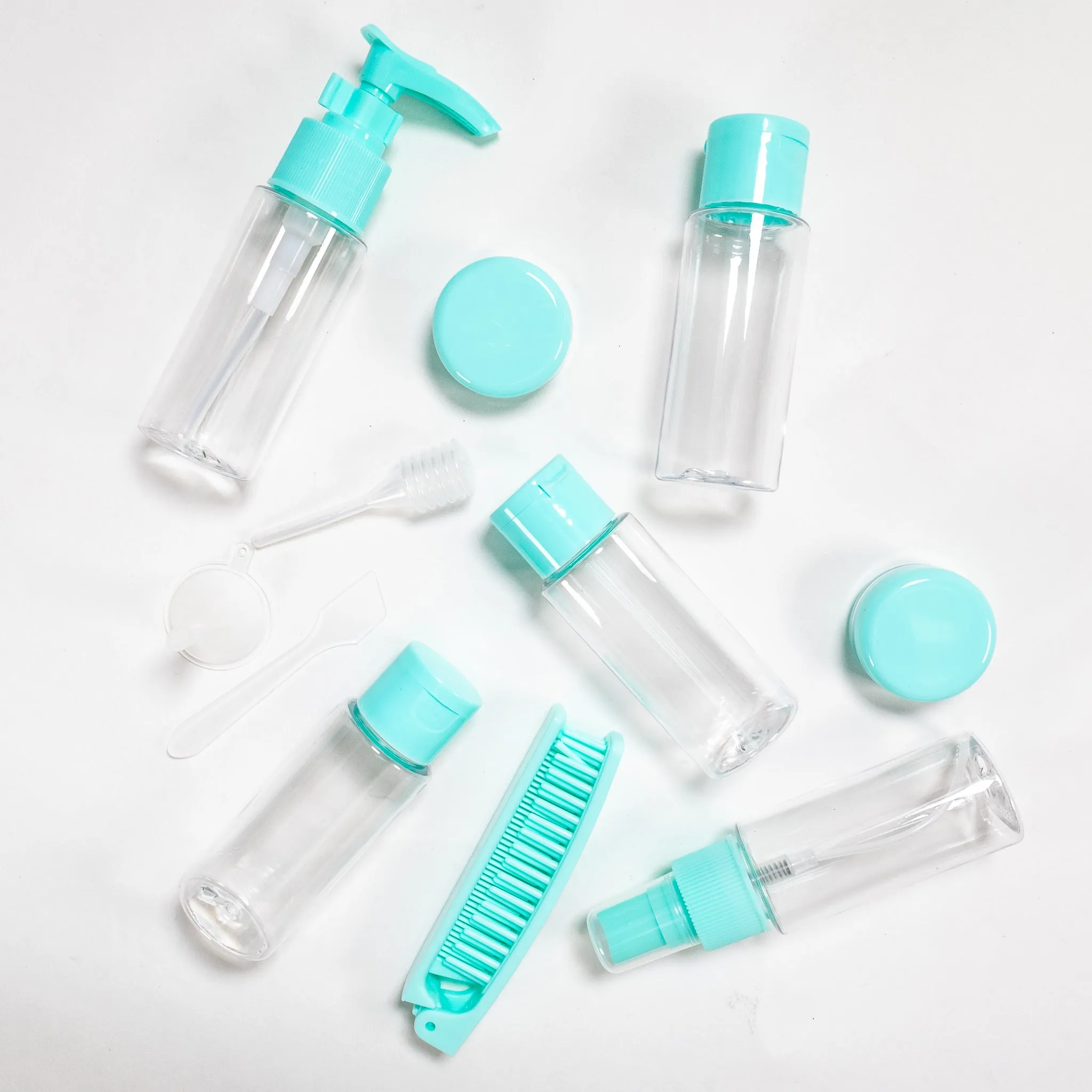 11PC Toiletry Containers for Travel Case