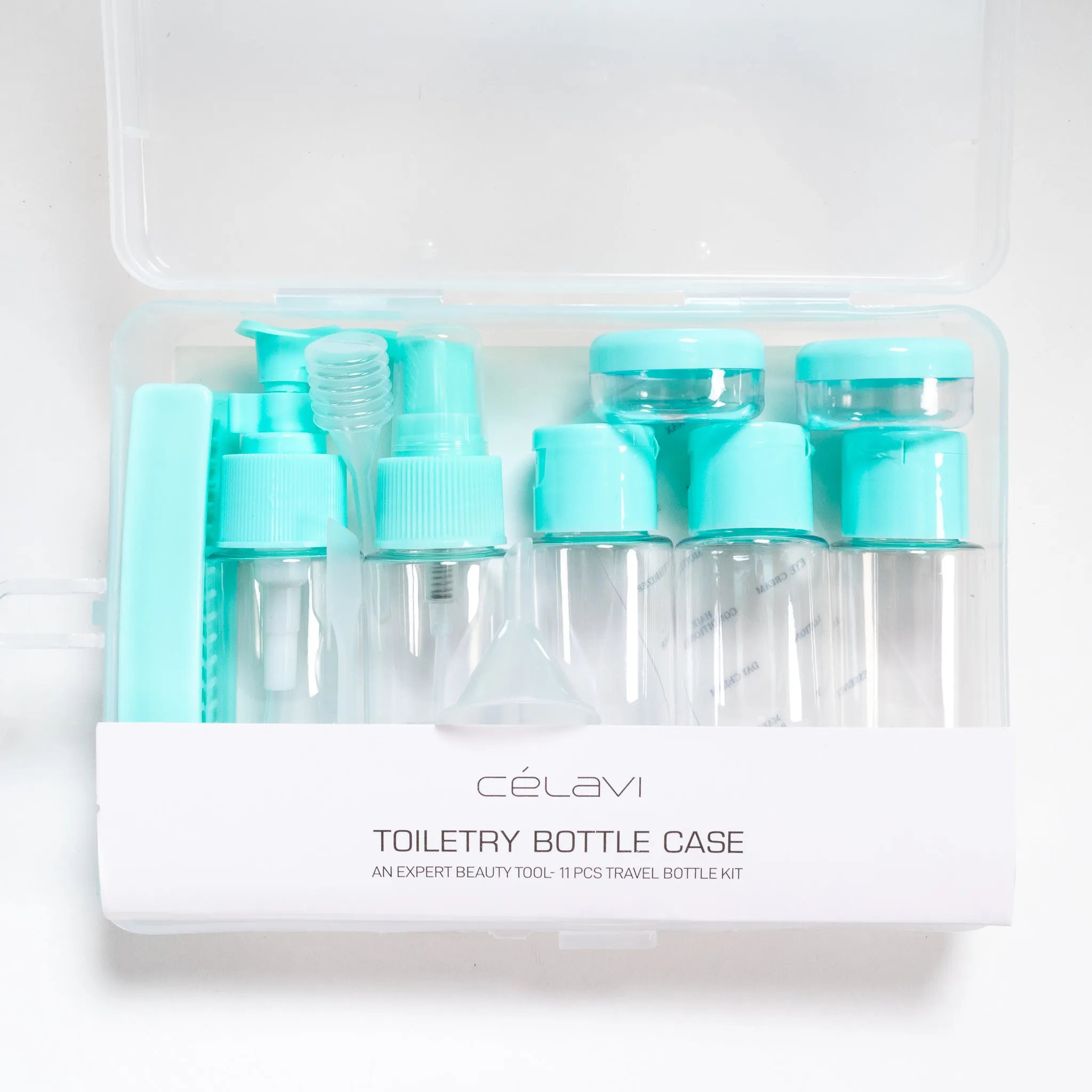 11PC Toiletry Containers for Travel Case