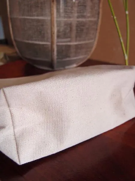 180 ct Eco Friendly Zippered Canvas Pouch Cosmetic Bag Large - By Case