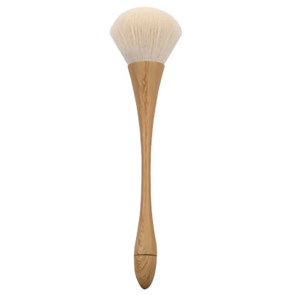 1PCS Goblet Wood Grain Small Waist Makeup Brush Loose Powder Brush Blush Multi-Function Bamboo Pattern Soft Elastic Beauty Tool Single Nail Powder Brush Wood Grain Brush (Bamboo pattern)