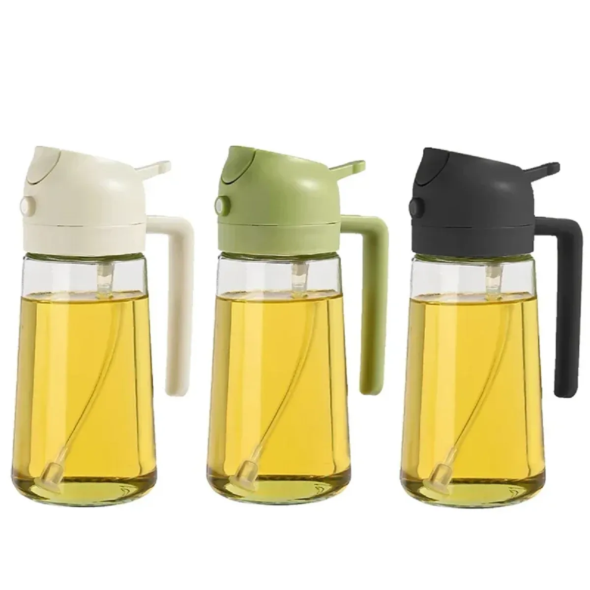 2 in 1 Glass Oil Sprayer And Dispenser