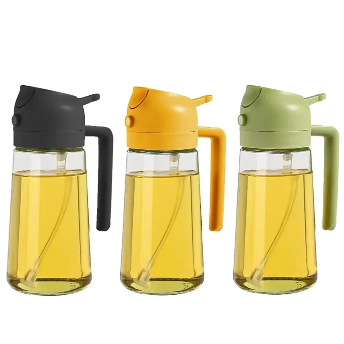 2 in 1 Glass Oil Sprayer And Dispenser