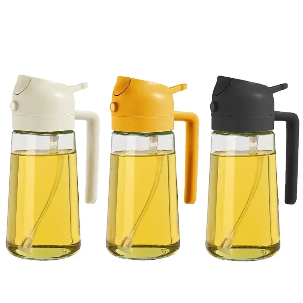 2 in 1 Glass Oil Sprayer And Dispenser