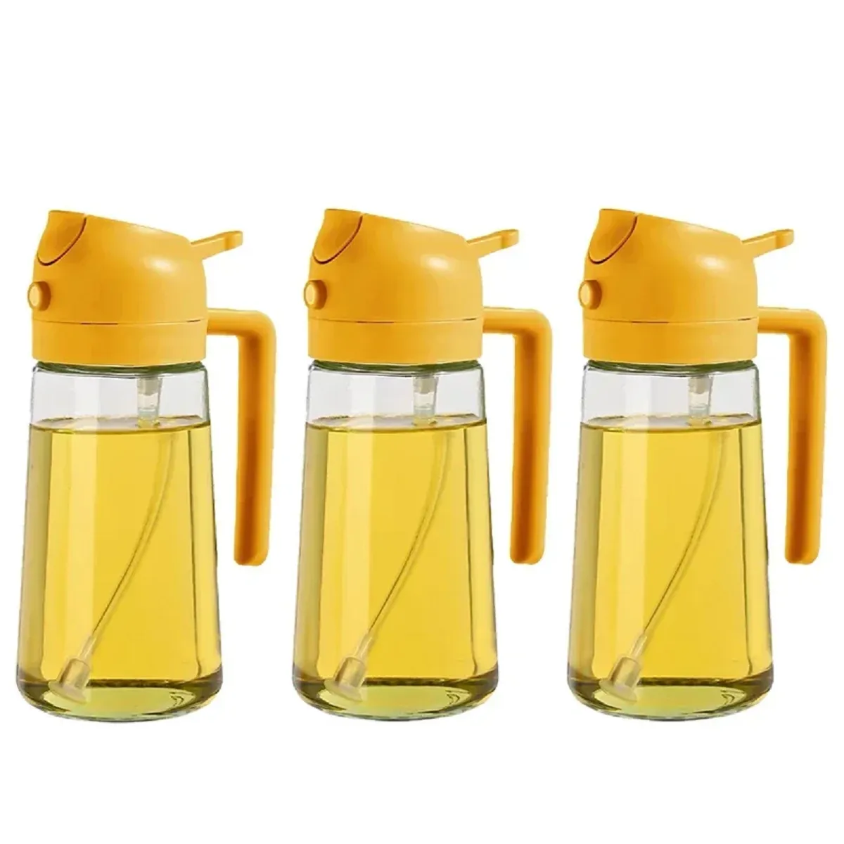 2 in 1 Glass Oil Sprayer And Dispenser