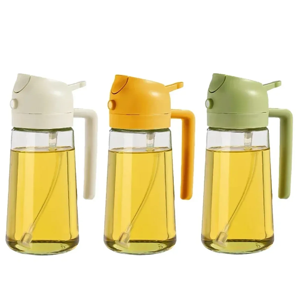 2 in 1 Glass Oil Sprayer And Dispenser