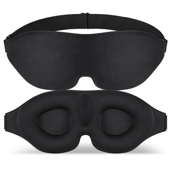 3D Sleeping Eye Mask, Soft Breathable Eye Cover for Women Men, Relaxing Zero Pressure Night Blindfold(Bulk 3 Sets)