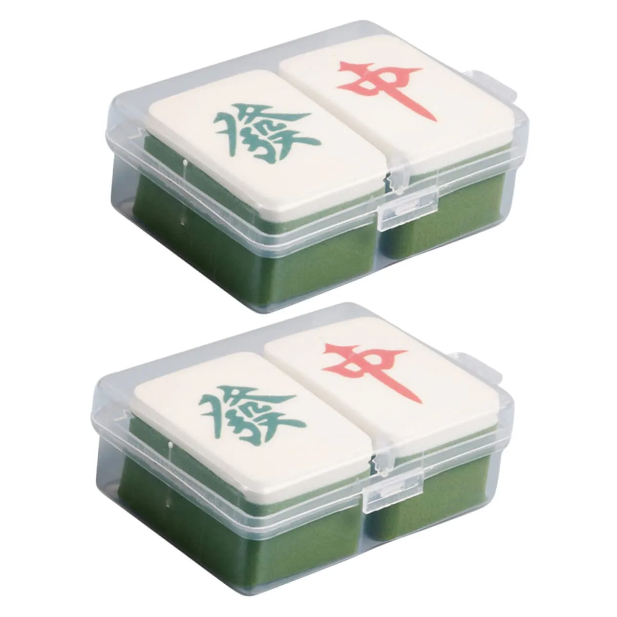 4pcs Mahjong Makeup Powder Puff Soft Hydrophilic Sponges for Liquid Foundation Powder and Concealer Easy to Hold Wet Dry Use Makeup Tool for Application