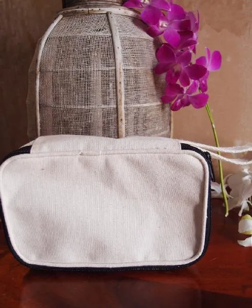 60 ct Canvas Zippered Toiletry Bag Travel Dopp Kit - By Case