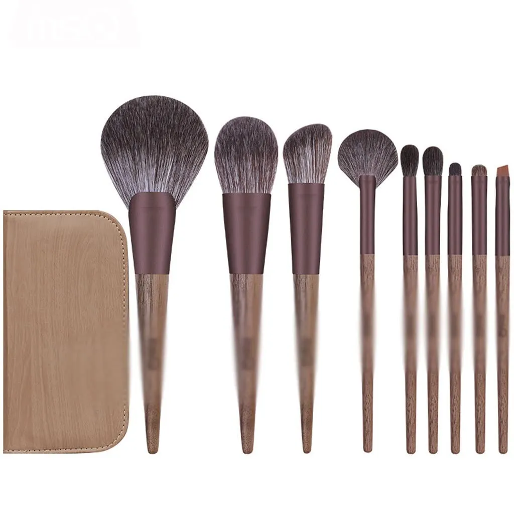 9 Makeup Brushes Set Full Set Of Loose Powder Blush Eye Shadow Repair Brushes