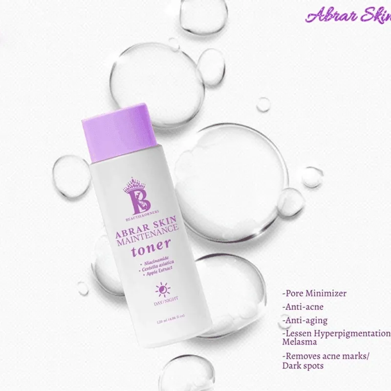 Abrar Skin Maintenance Day & Night Toner - 120ml