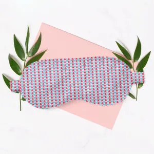 Abstract Triangles Sleeping Eye Pad Blackout Eye Cover | Soft Anti-Allergic Eco-Friendly Natural Mulberry Silk Fabric