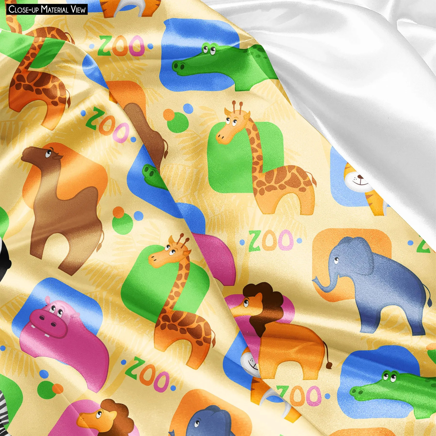 African Animals Sleeping Eye Pad Blackout Eye Cover | Soft Anti-Allergic Eco-Friendly Natural Mulberry Silk Fabric
