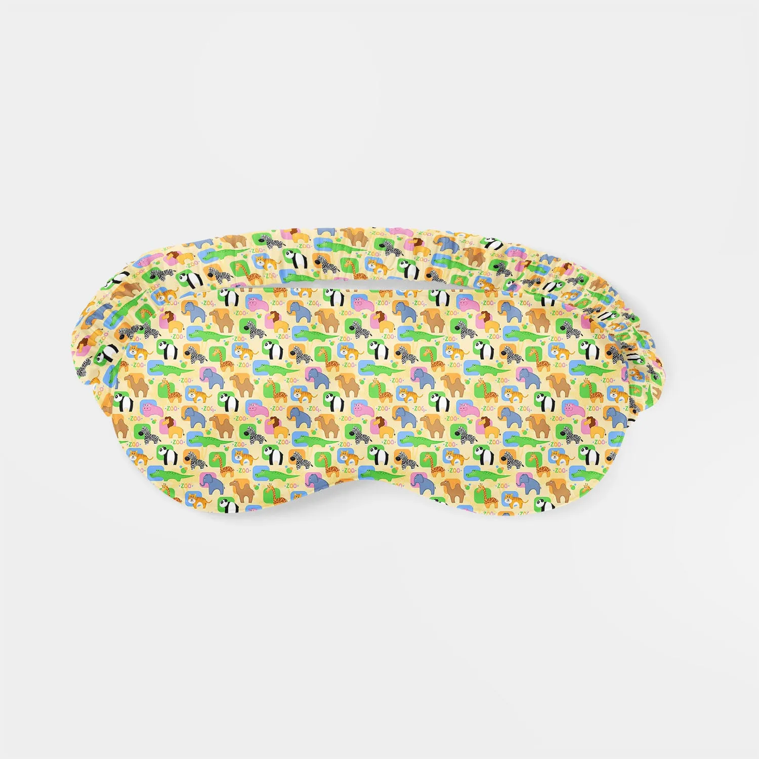 African Animals Sleeping Eye Pad Blackout Eye Cover | Soft Anti-Allergic Eco-Friendly Natural Mulberry Silk Fabric