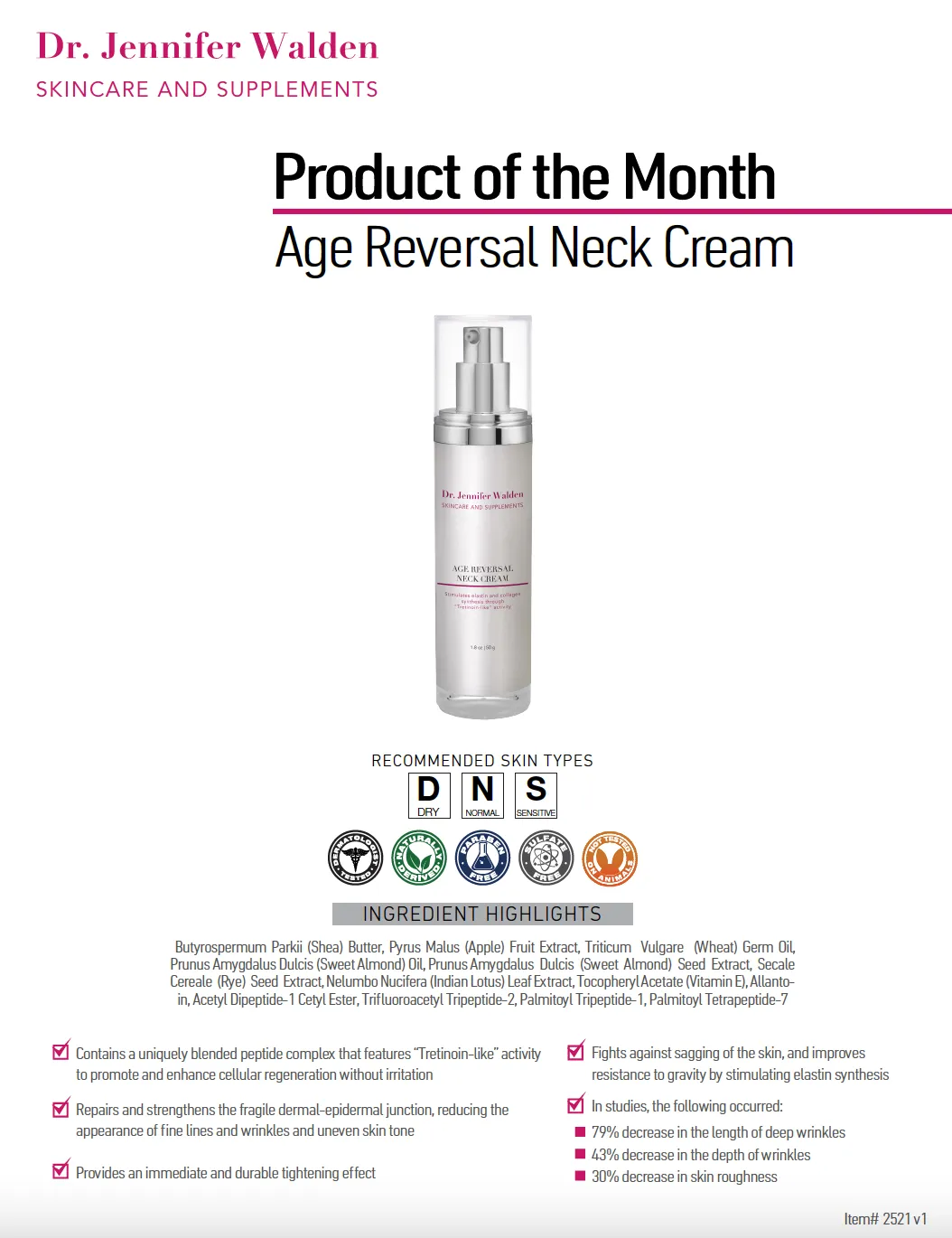 Age Reversal Neck Cream