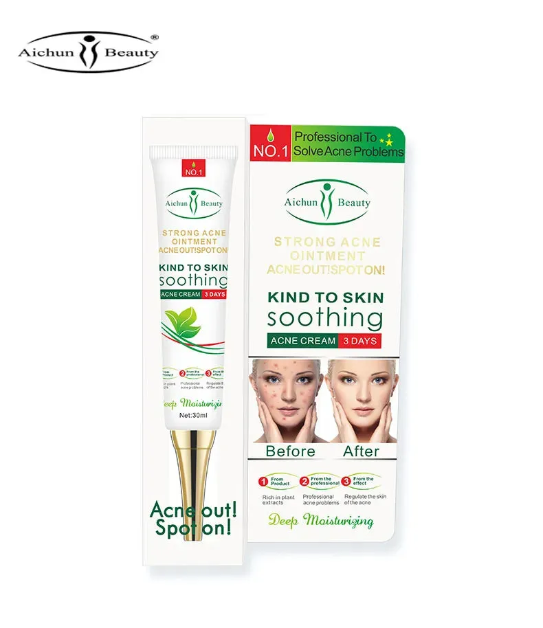 Aichun Beauty Face Acne Cleaning Cream Skin Care Remove Repair Acne Pimple Remover Cream Anti Acne Treatment 30ml AC225-1
