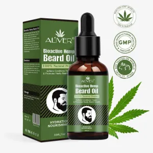 Aliver Hemp Beard Oil Repair Oil Natural Organic Enhancer Facial