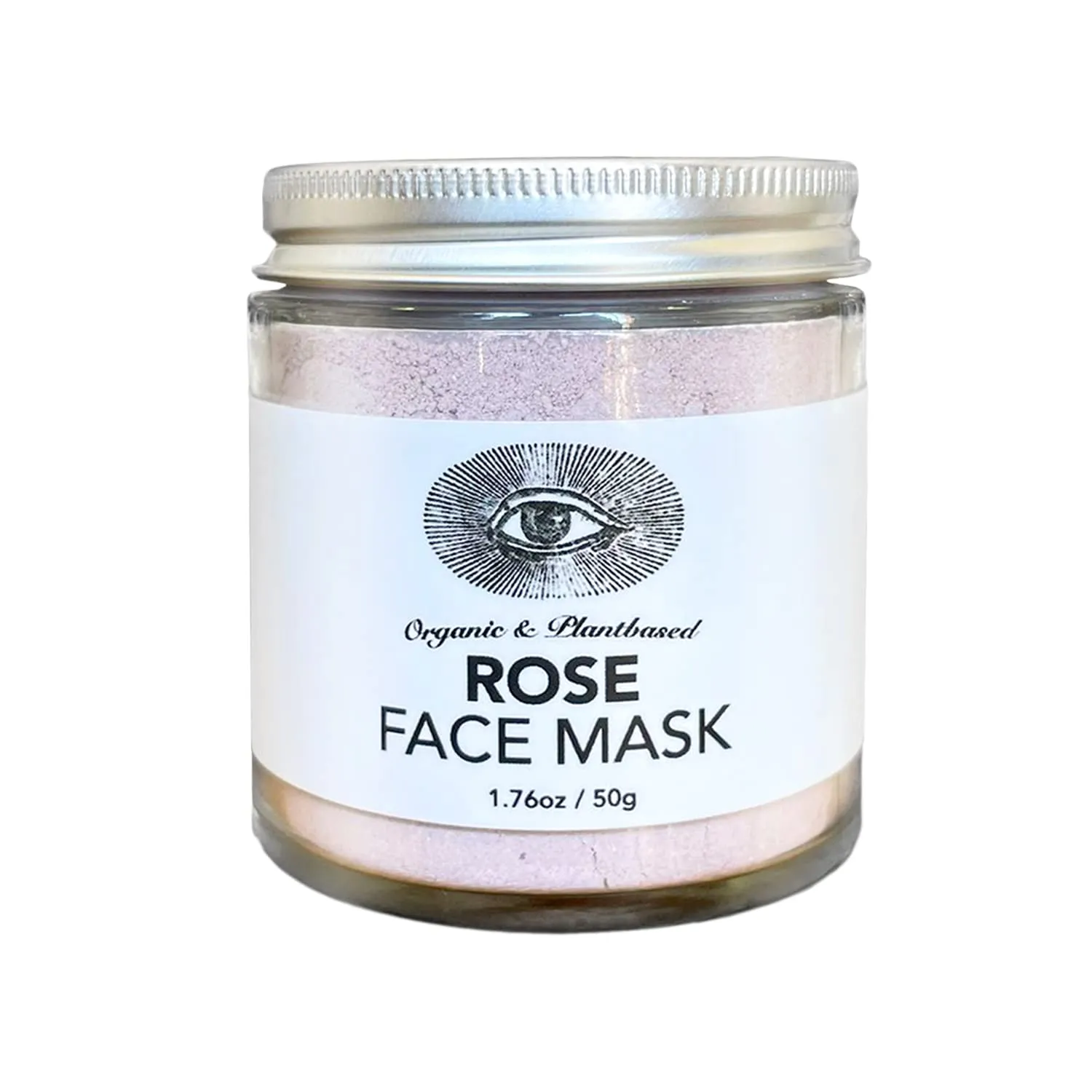 Anima Mundi Rose Clay Mask - Astringent, Redness Corrector Rose Powder, Hibiscus Hydrating Face Mask   Mangosteen Powder Purifying Mask with Soothing White Kaolin Clay   Aloe Vera Extract (1.76oz)