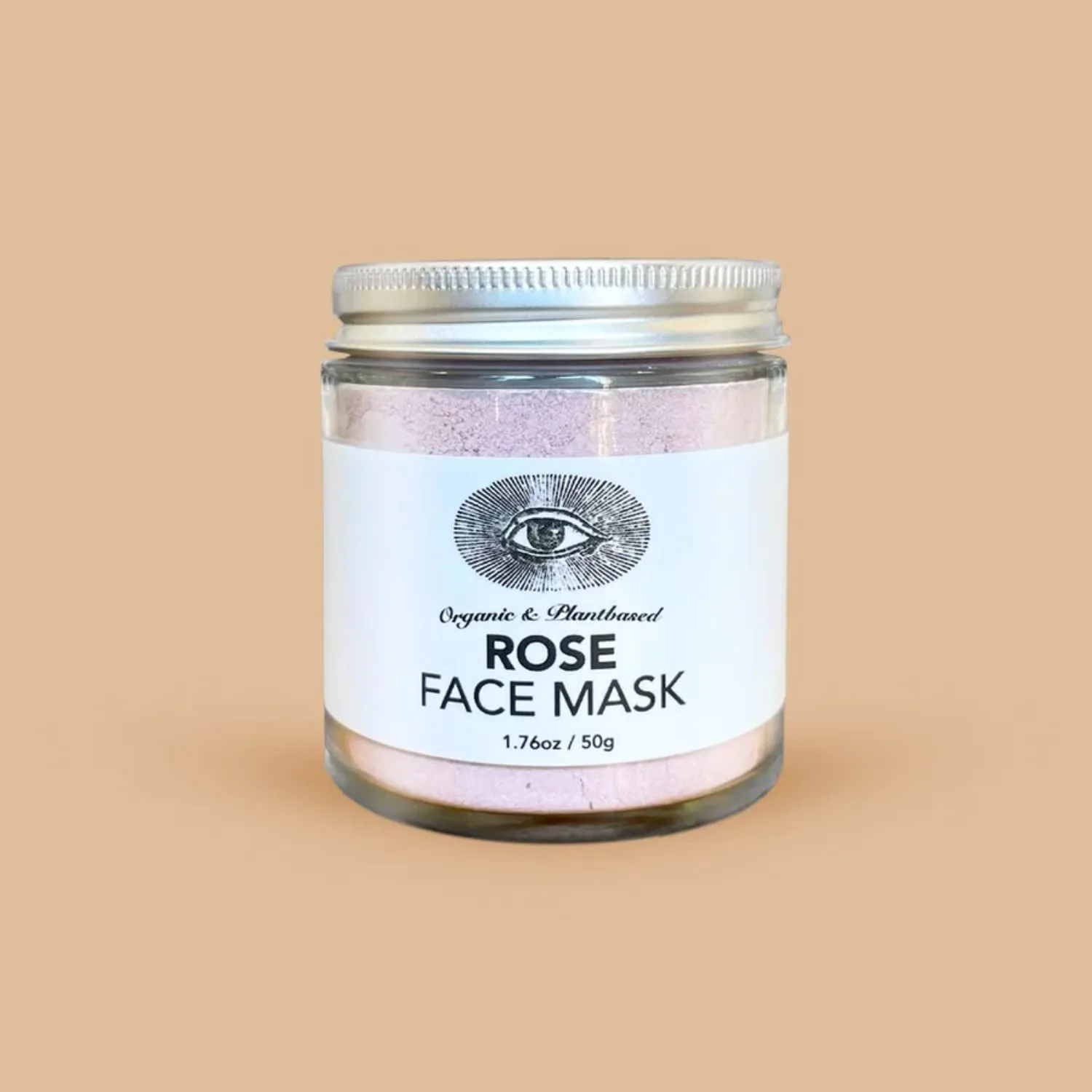 Anima Mundi Rose Clay Mask - Astringent, Redness Corrector Rose Powder, Hibiscus Hydrating Face Mask   Mangosteen Powder Purifying Mask with Soothing White Kaolin Clay   Aloe Vera Extract (1.76oz)