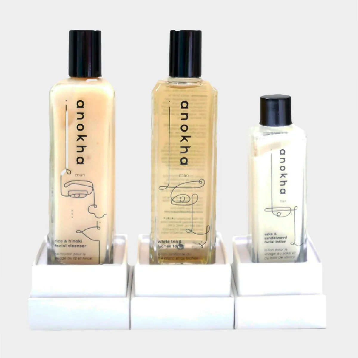 Anokha men's skincare set of Cleanser, Toner, Lotion
