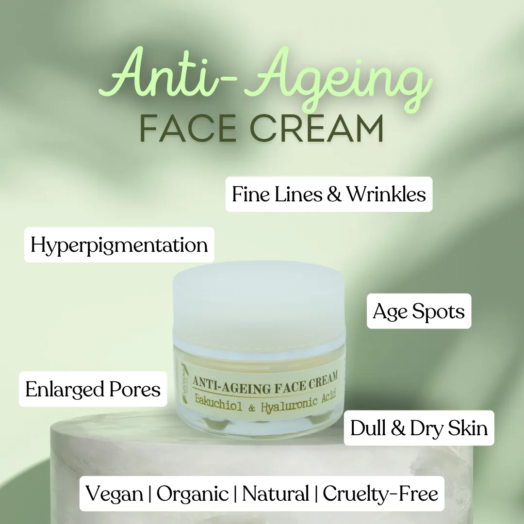 Anti-Ageing Face Cream | Hyaluronic Acid & Bakuchiol | Superfood Face Cream