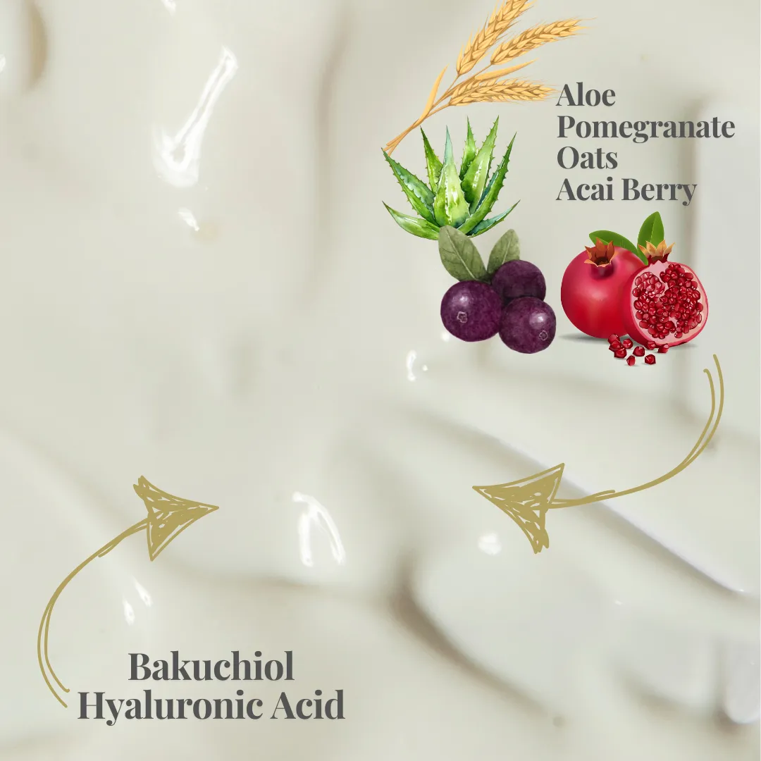 Anti-Ageing Face Cream | Hyaluronic Acid & Bakuchiol | Superfood Face Cream