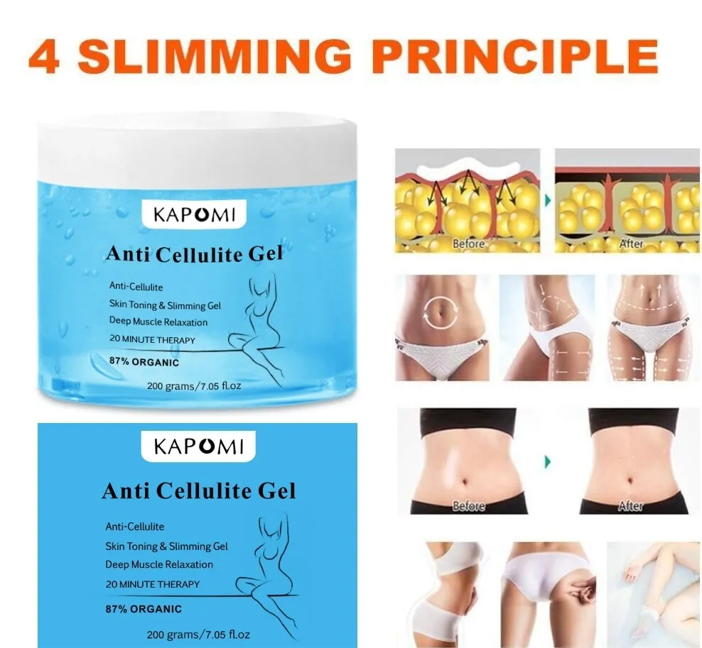 Anti Cellulite Cream gel Slimming Cream Gel Organic Body Firming Fat Burning  Gel Weight Loss Natural Cellulite Treatment