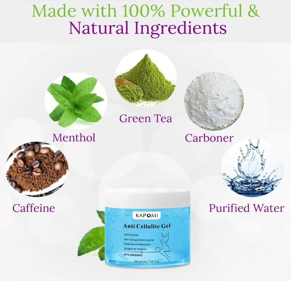 Anti Cellulite Cream gel Slimming Cream Gel Organic Body Firming Fat Burning  Gel Weight Loss Natural Cellulite Treatment