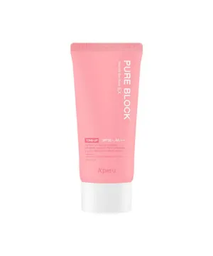 A'PIEU Pure Block Sun Base EX Tone Up SPF 50  PA    كريم واقي شمس مع تفتيح فوري من ايبيو