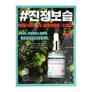 A'PIEU Real Ampoule Mask Madecassoseide 5 1 Special Set بكج يحتوي 6 ماسكات ورقية من ايبيو