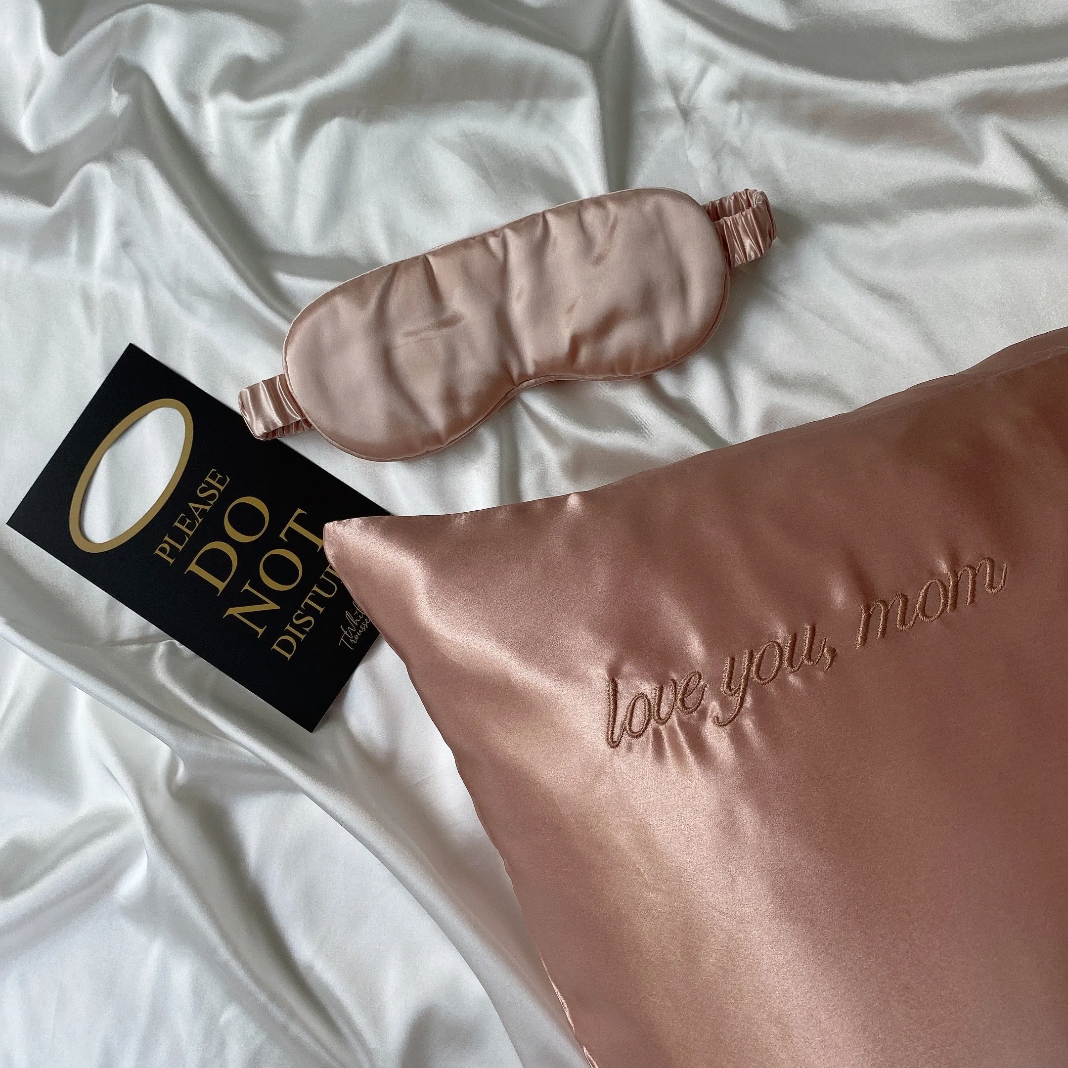 Aurelie Pure Silk Sleep Eye Mask | Gold