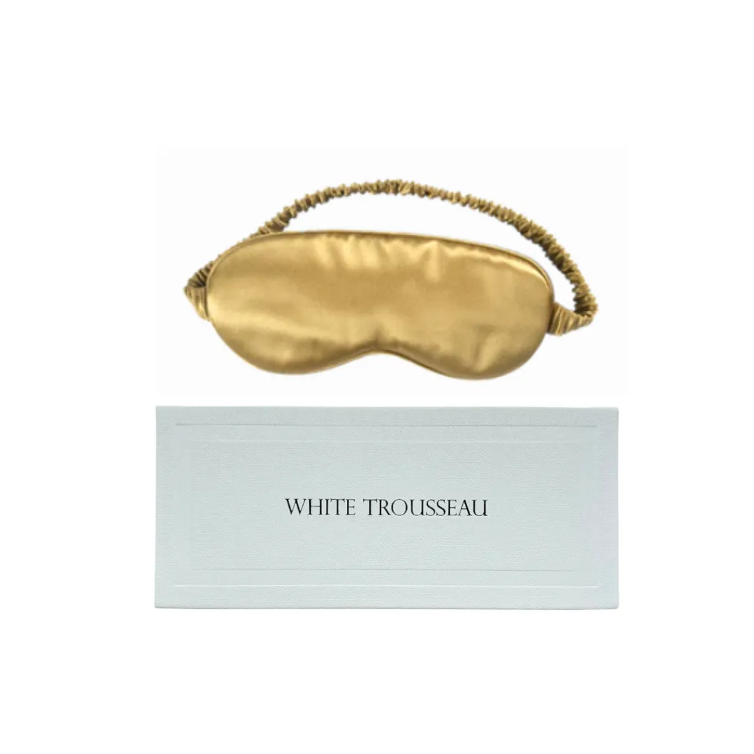 Aurelie Pure Silk Sleep Eye Mask | Gold