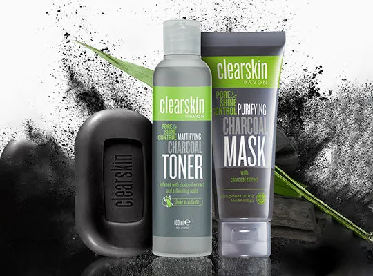 Avon Clearskin Charcoal Face Mask with Shine Control - 75ml