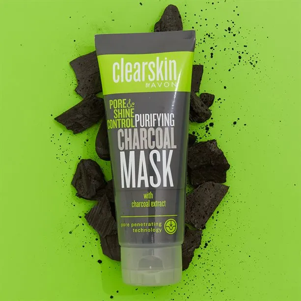 Avon Clearskin Charcoal Face Mask with Shine Control - 75ml