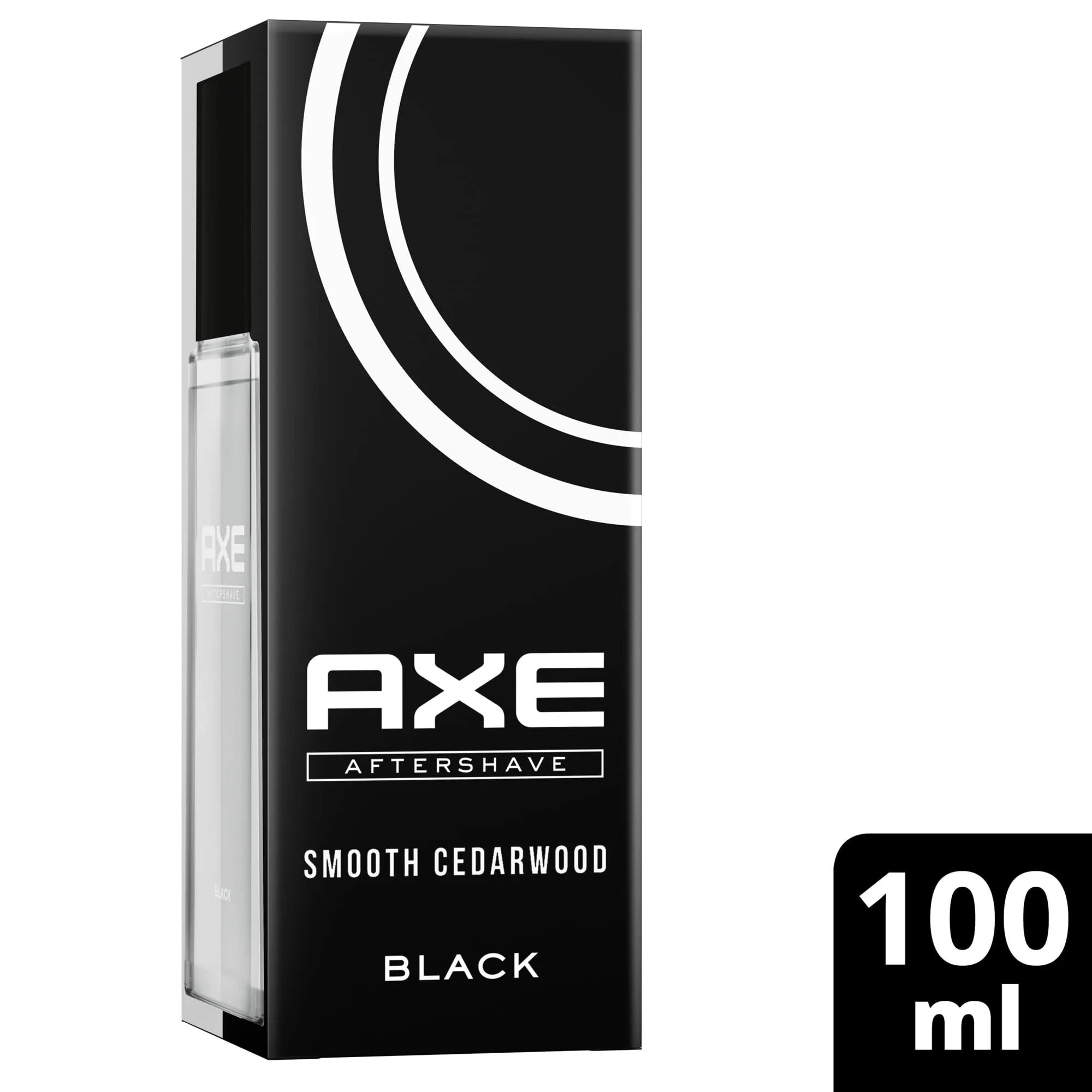 Ax Aftershave Black for well-groomed skin with a spicy, masculine scent of cedar wood and frozen pear 100 ml 1 piece 100 g (pack of 1)