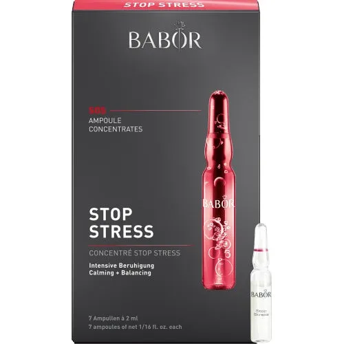 Babor AMPOULE CONCENTRATES - SOS - Stop Stress - Contents: 7 x 2 ml (14 ml)