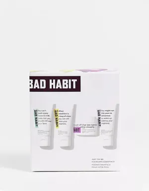BAD HABIT Just Try Me 4 Skincare Essential مجموعة العناية بالبشرة