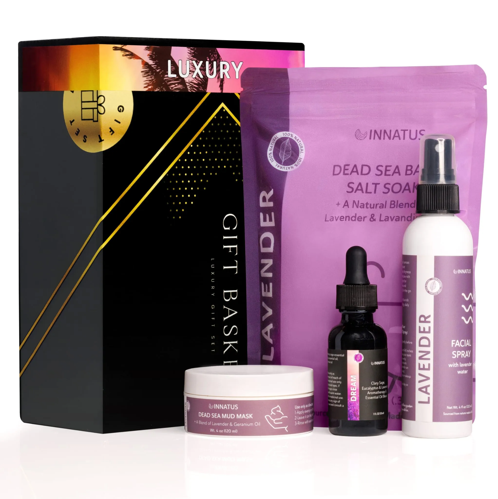 Bath Salt, Facial Spray, Mud Mask Set