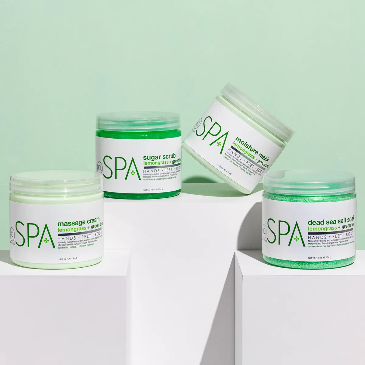 BCL Spa Organics 16oz Lemongrass   Green Tea - Cream