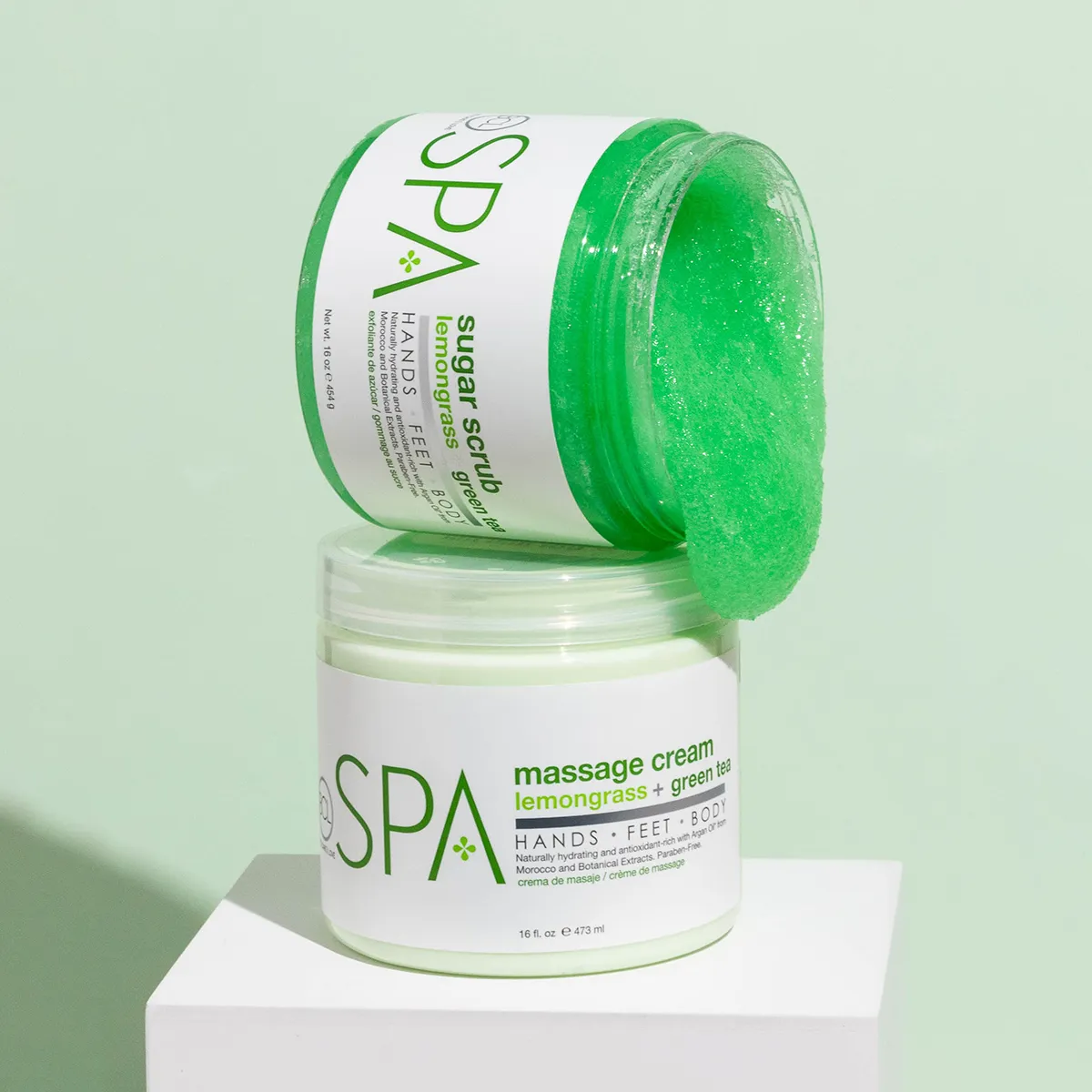 BCL Spa Organics 16oz Lemongrass   Green Tea - Cream