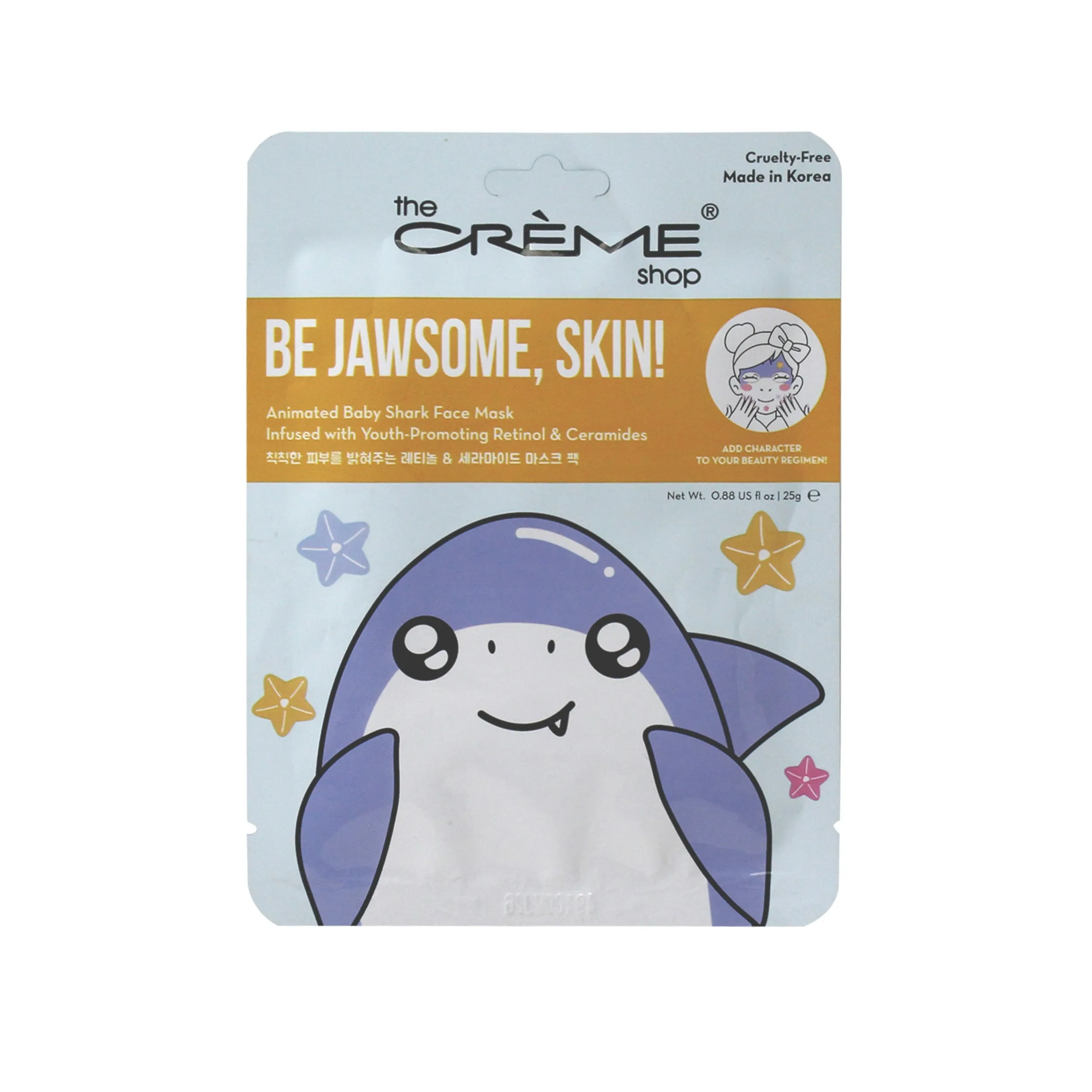 Be Jawsome, Skin! Animated Baby Shark Face Mask