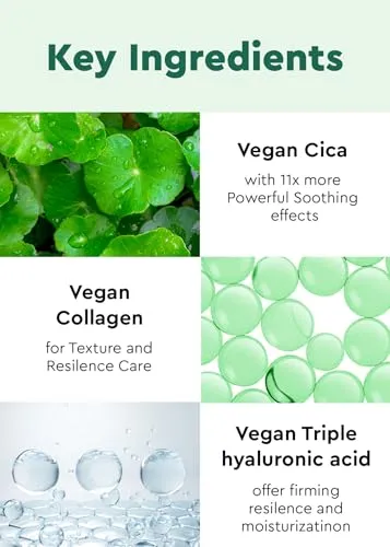 BE WANTS Bewants Neck Lifting & Firming Cream with Centella Asiatica | Vegan Hyaluronic Acid | Neck Firming Cream Tightening Lifting Sagging Skin with Gua Sha Roller | Korean Skincare | 1.7 fl oz