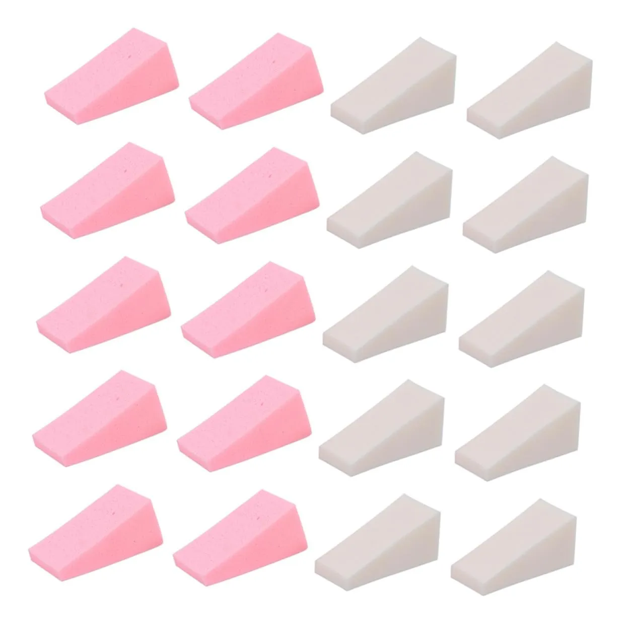 Beaupretty 50pcs Professional Makeup Powder Sponges Durable Beauty Puff for Wet Dry Use Soft Cosmetic Applicators for Foundation and Powder Application