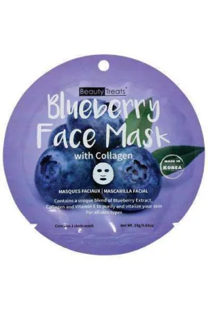 Beauty Treats Blueberry Face Mask w/ Collagen