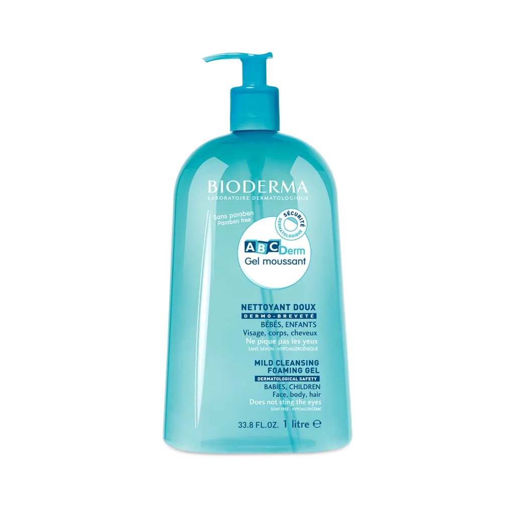 Bioderma ABCDerm Foaming Cleansing Gel for Babies - 33.8 fl. oz.