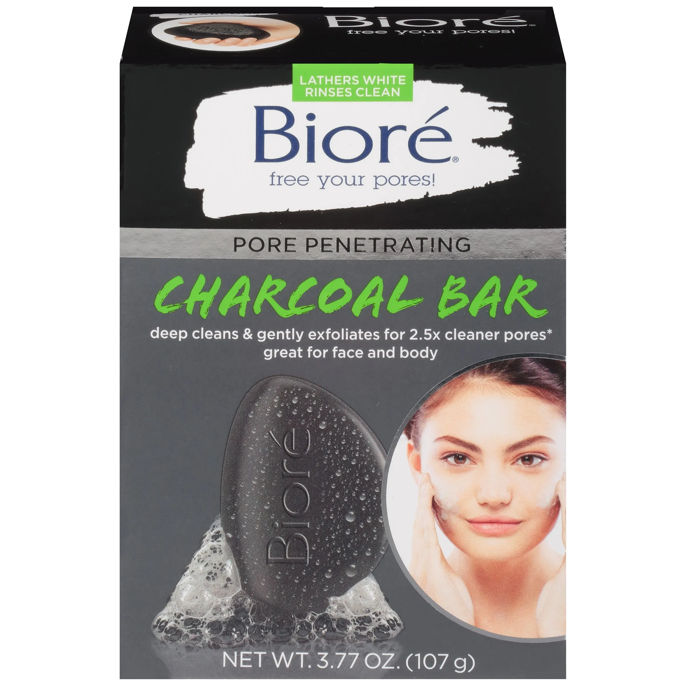 Biore Pore Penetrating Charcoal Bar 3.77 oz