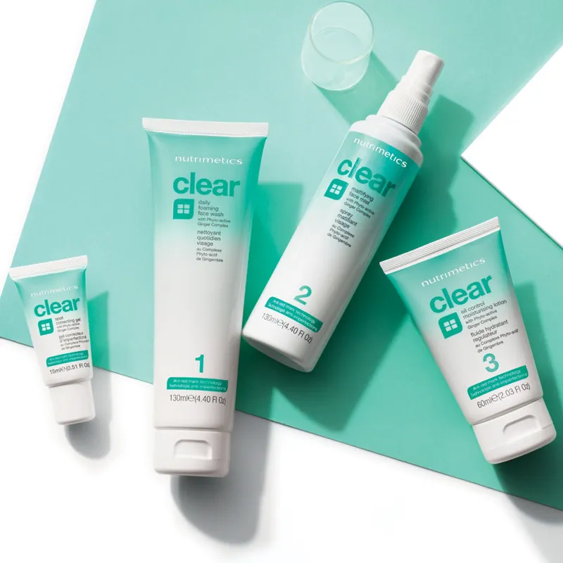 Blemish-Prone Skin - Clear 4 Piece Skincare Set   Clay Treatment