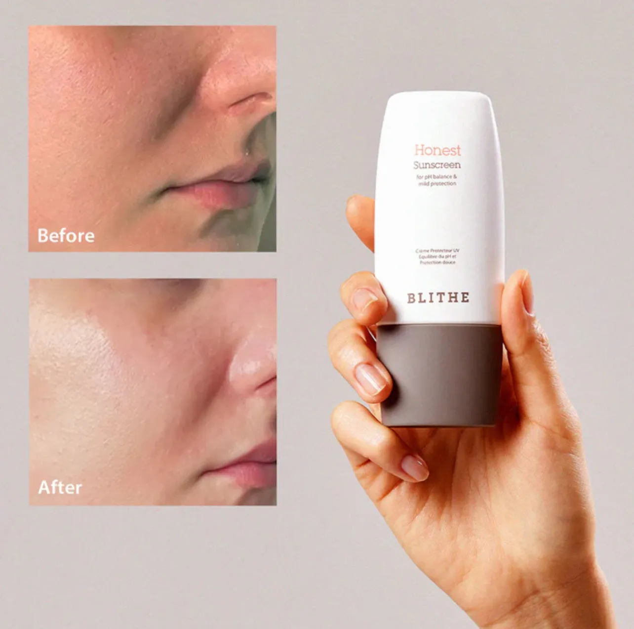 BLITHE Honest sunscreen For PH Balance & Mild Protiction واقي الشمس من بليث