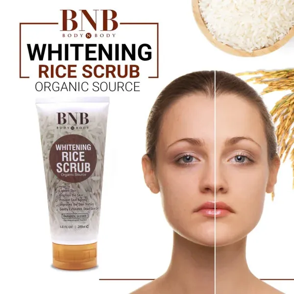 Bnb-rice Extract Brightening Skincare Kit | Face Wash, Scrub & Mask )